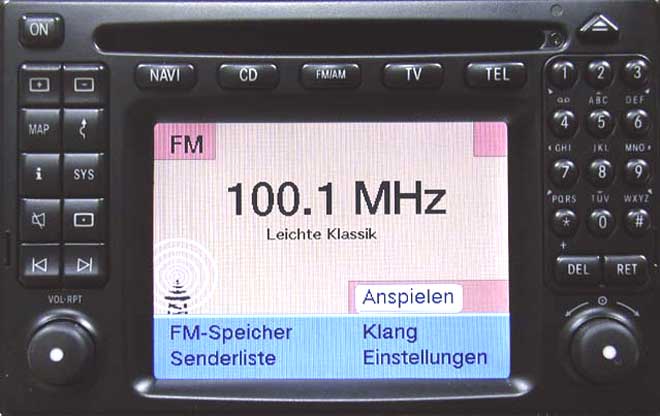 AV-вход для систем Mercedes-Benz MB Comand 2.0e